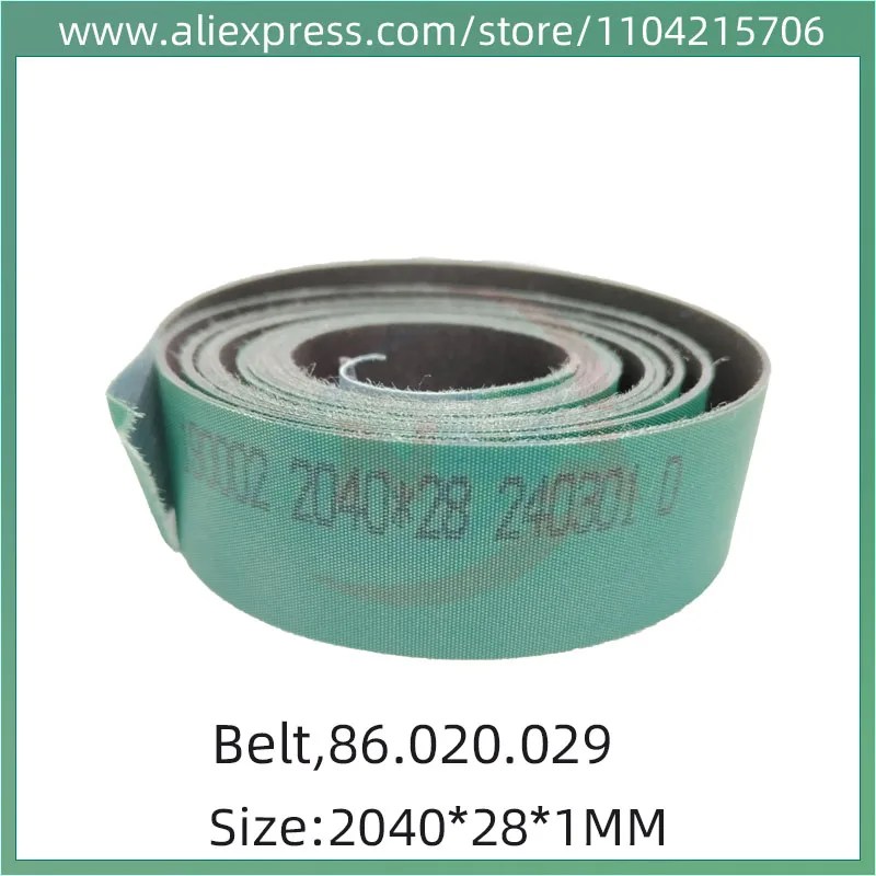 Good Quality 2 pieces 86.020.029 Belt 2040*28*1mm For Heidelberg CD102 SM102 Printing Machinery Parts green color Feeder Tape