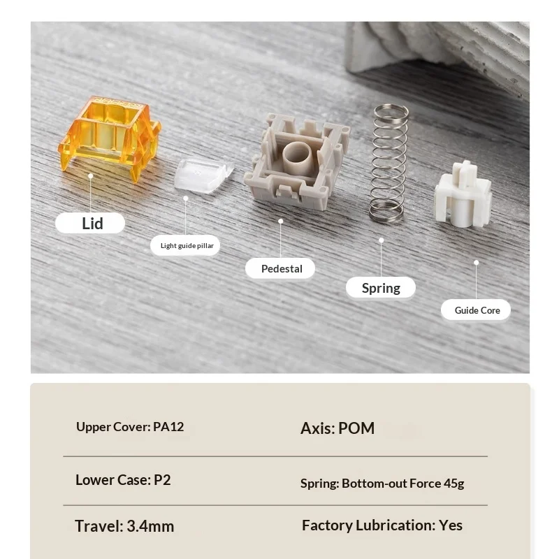 KBDfans AGS مشع HE التبديل المغناطيسي للوحة المفاتيح الميكانيكية بوم رمح 3.4 مللي متر السفر الفئران ولوحات المفاتيح الملحقات PA12 P2