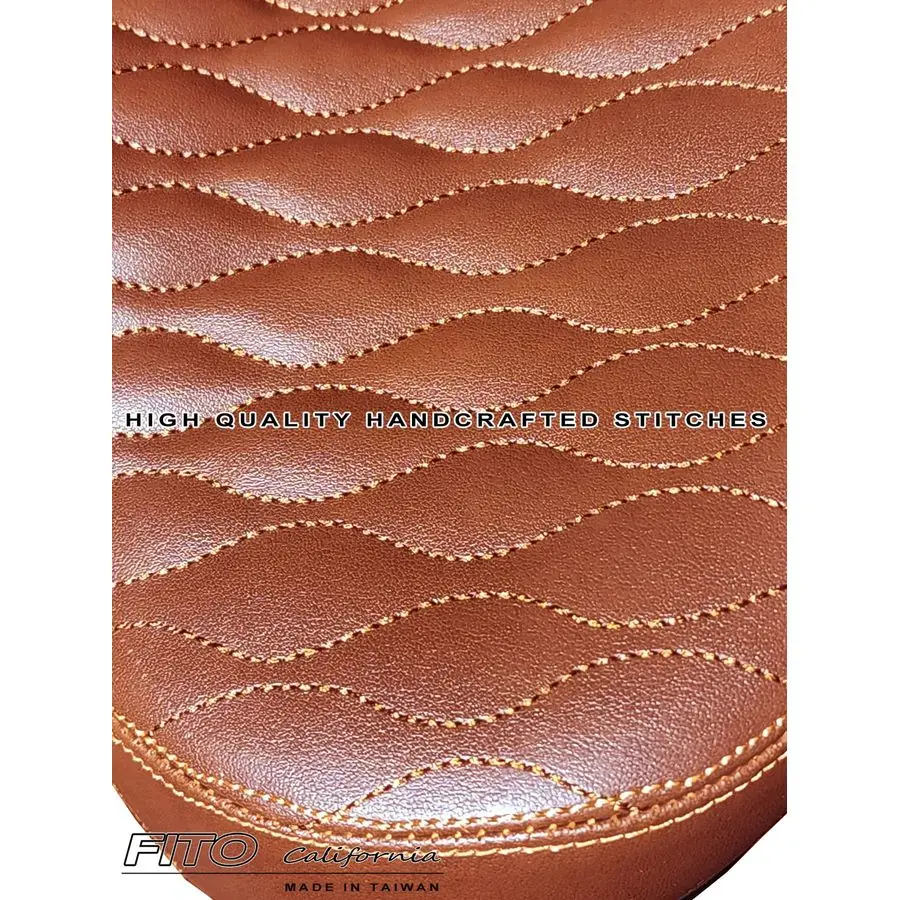 في تايوان GS Beach Cruiser مقعد سرج الدراجة مع تعليق زنبركي بني