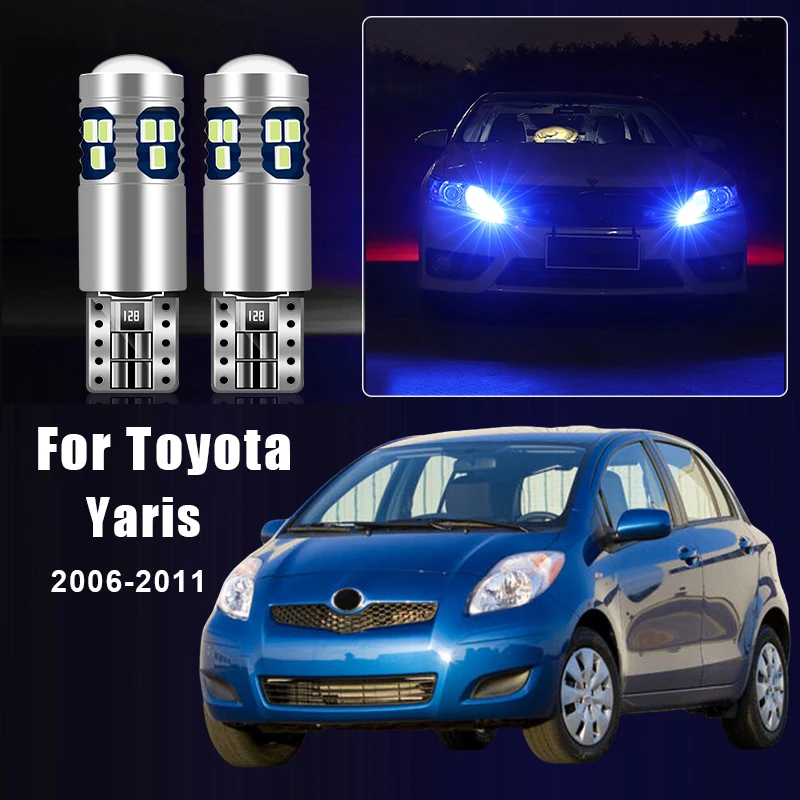 For Toyota Yaris 2006 2007 2008 2009 2010 2011 2pcs T10 W5W LED Bulbs Car Position Parking Width Light Accessories