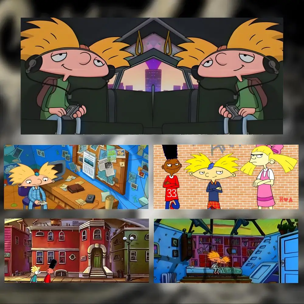 Nostalgic Hey Arnolds Mouse Pad Large Thick Desk Pad Stitched Edges Gaming Mouse Mat for PC