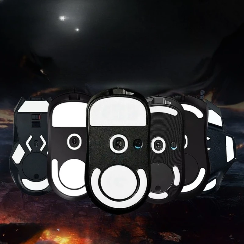 Piedini per mouse di ricambio Bordi curvi arrotondati bianchi Adesivo per piedini per mouse Pattini per mouse Piedini scorrevoli per GPW 1/2/3 G502 G903