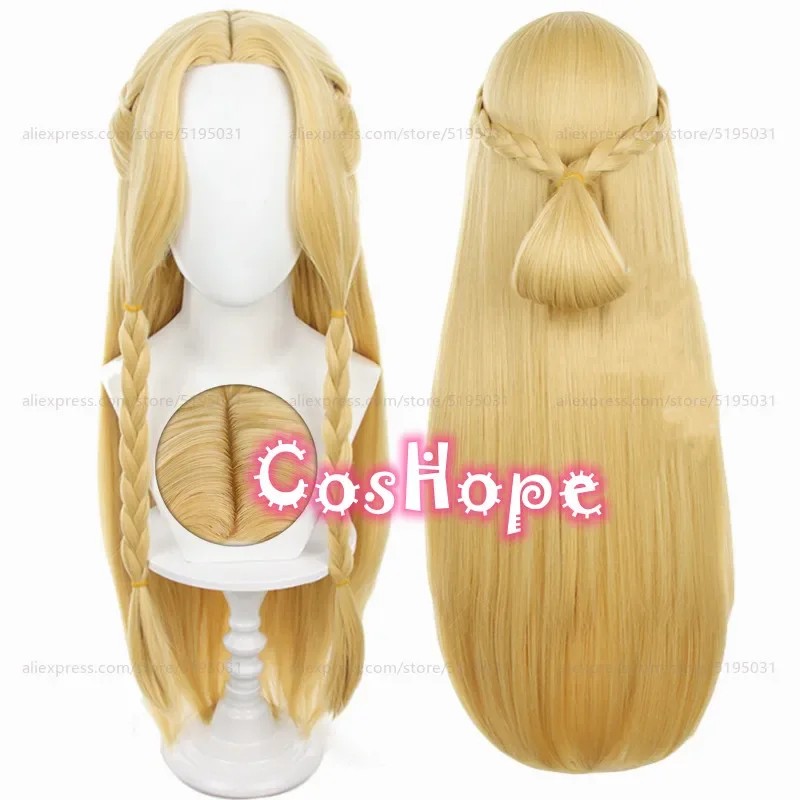 Marcille Donato Cosplay Wig Women 80cm Long Pre Braided Blonde Wig Cosplay Anime Cosplay Wigs Heat Resistant Synthetic Wigs