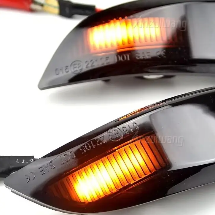 For Renault Megane MK3 Scenic Fluence Latitude LED Side Mirror Sequential Indicator Blinker Lamp Light Dynamic Turn Signal Light