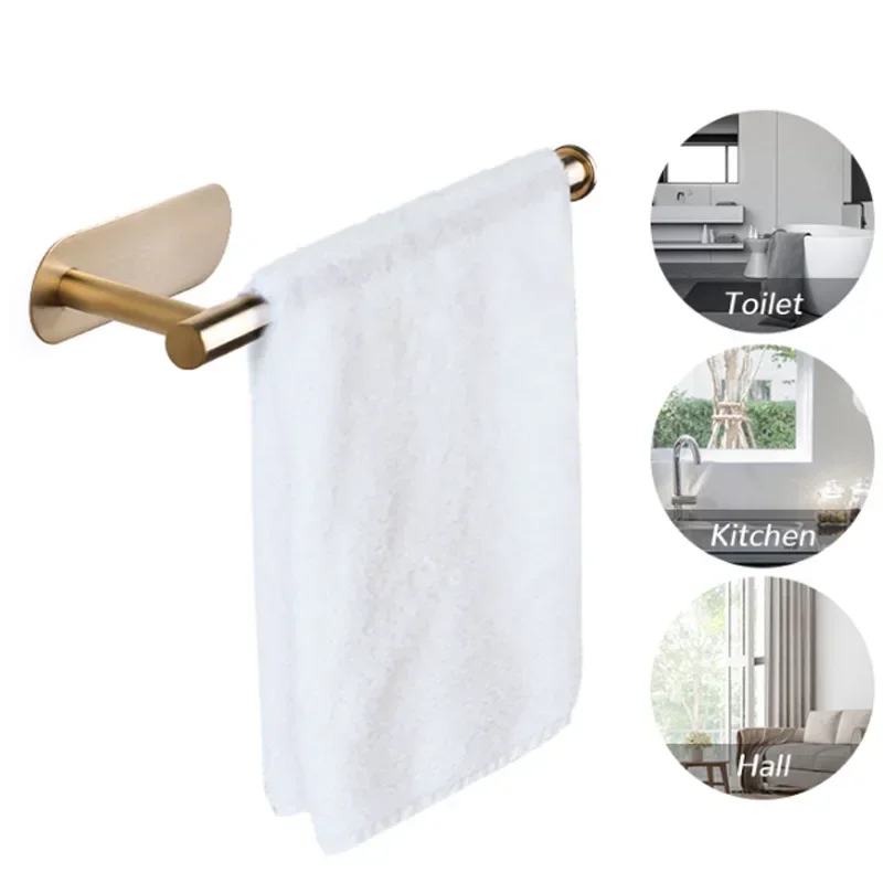 Toilet Paper Holder Kitchen Acceesories Shelf Dish Drainer Wall Mounted Towel Rack Kitchens Accessories Stainless Steel Cabinet