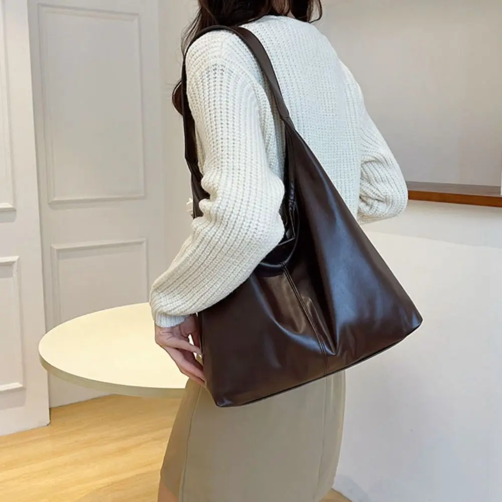 Elegante Vierkante Pu Lederen Draagtas Effen Kleur Schouder Crossbody Tas Grote Capaciteit Koreaanse Stijl Vrouwen Handtas Reizen