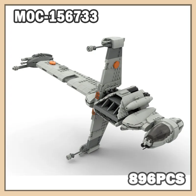 

MOC-156733 MOC A/SF-01 B Wing Building Blocks Model Assemble Small Particles Technology Bricks DIY 896PCS