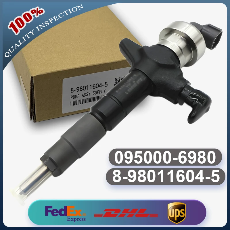 

095000-6980 095000-6983 8-98011604-5 8-98331847-1 Common Rail Fuel Injector for Isuzu Engine 4JJ1 Truck D-MAX