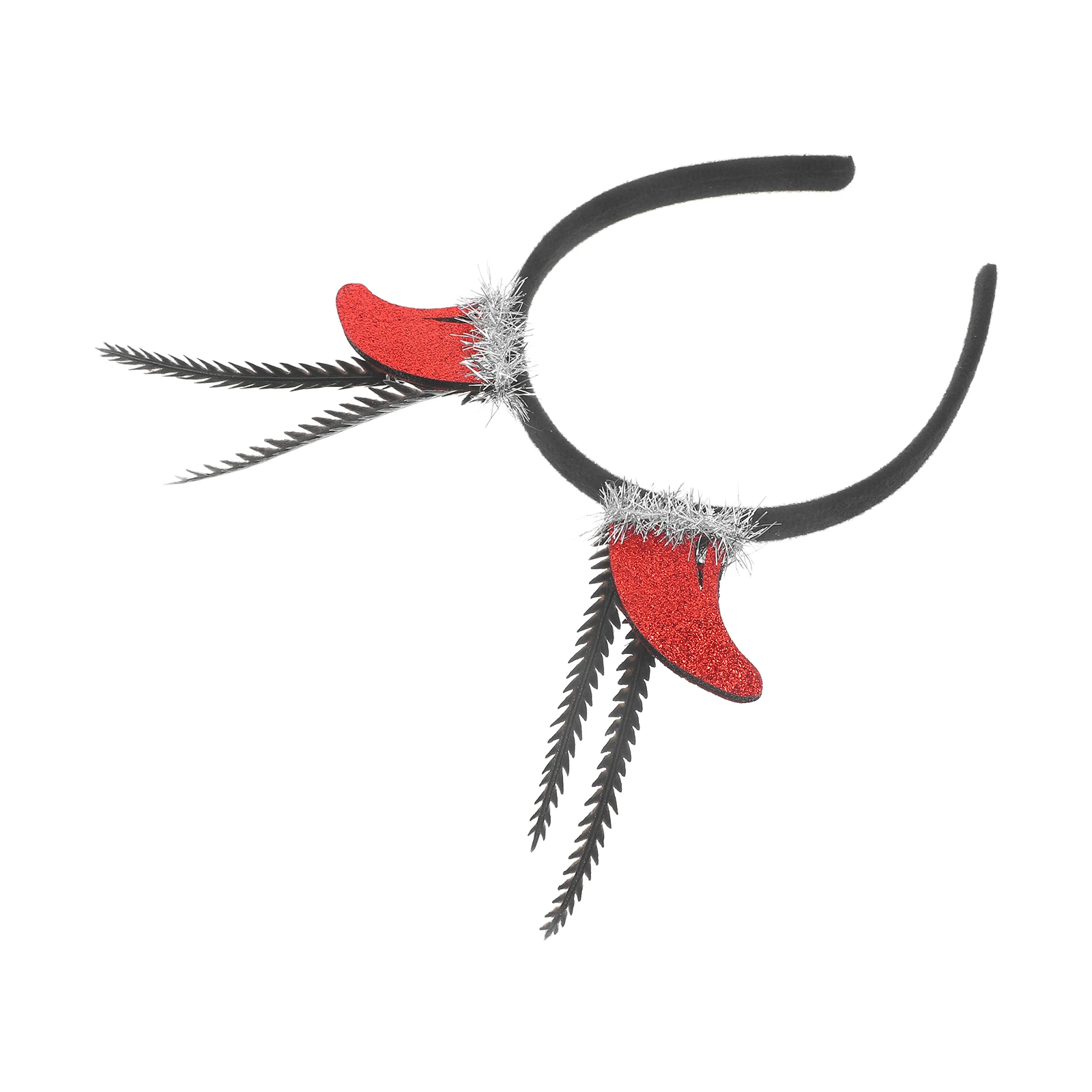 

Horn Headb Halloween Headdress Red Lightweight One Size Fits Most Party Dress Up Hair Hoops Cosplay Accessories