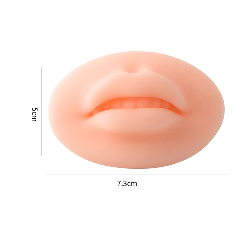 1/3/5pcs Silicone Lip 5D Skin Model Practice Soft Thicken Lip Open Mould Mold Tattoo Accessories Makeup Permanent Tools