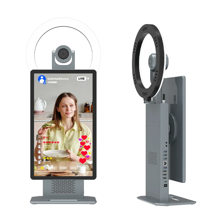 HUSHIDA Factory Sell 15.6 Inch Internet Celebrity Influencer Live Streaming Equipment for Tiktok Rednote Facebook Youtube