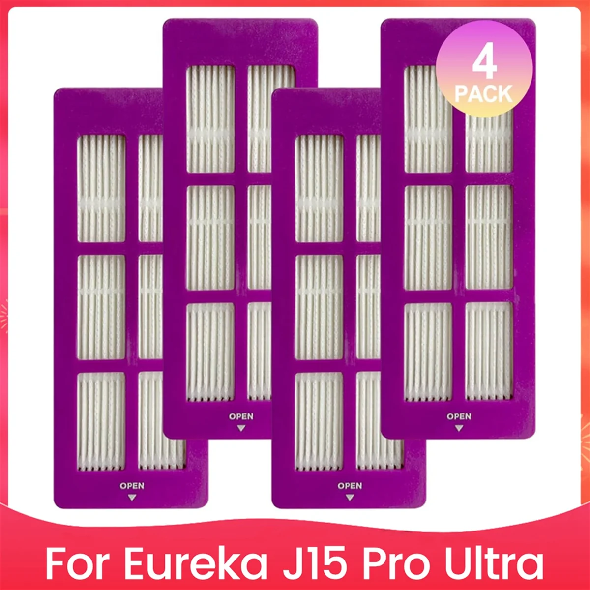 Filter udara HEPA suku cadang pengganti untuk Eureka J15 Pro Ultra Aksesori Robot penyedot debu