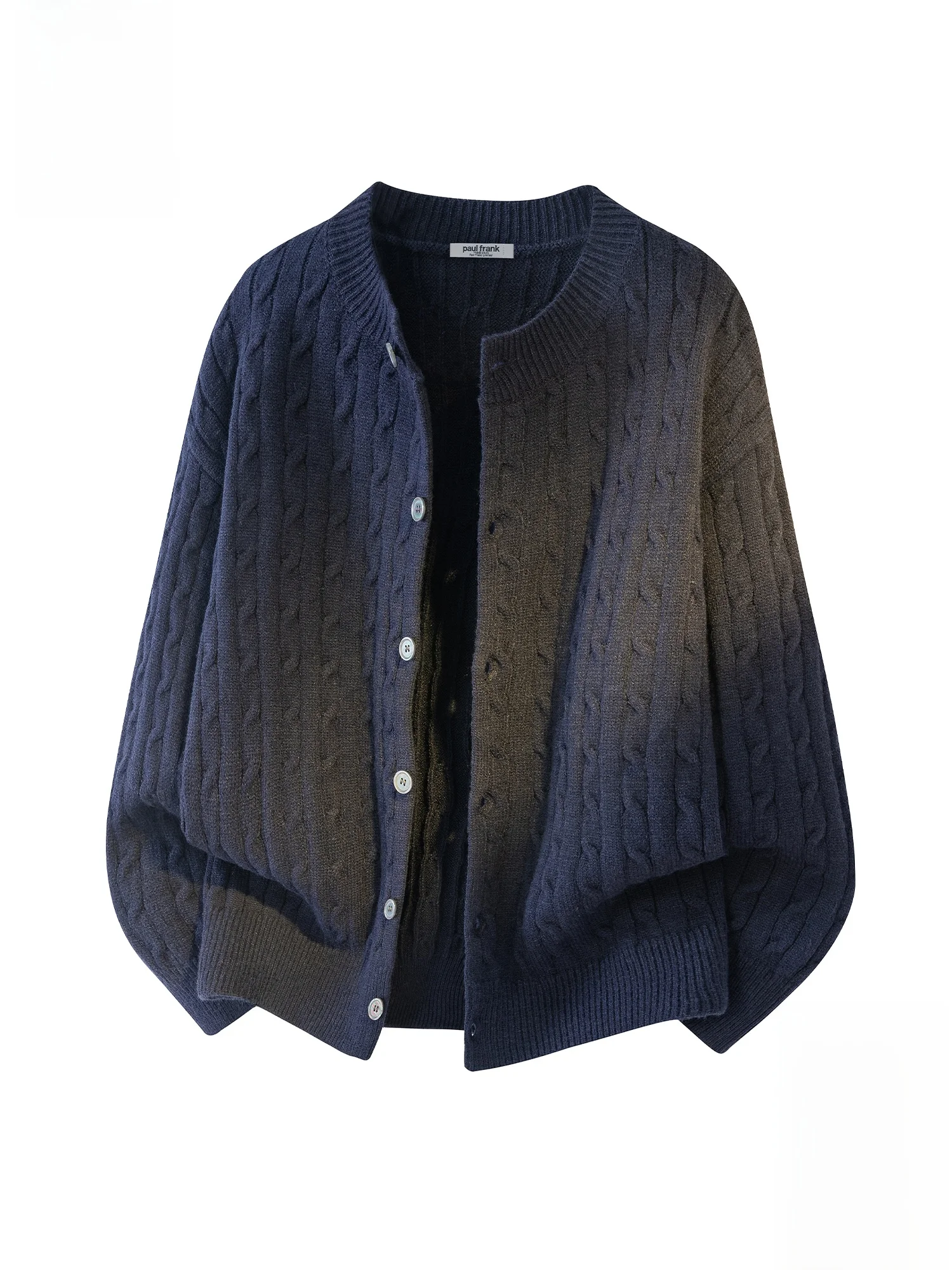 

Мужской повседневный свободный вязаный свитер Paul Frank с круглым вырезом, крупной вязкой, осенне-зимний, модный, теплый, из полиэфирного волокна