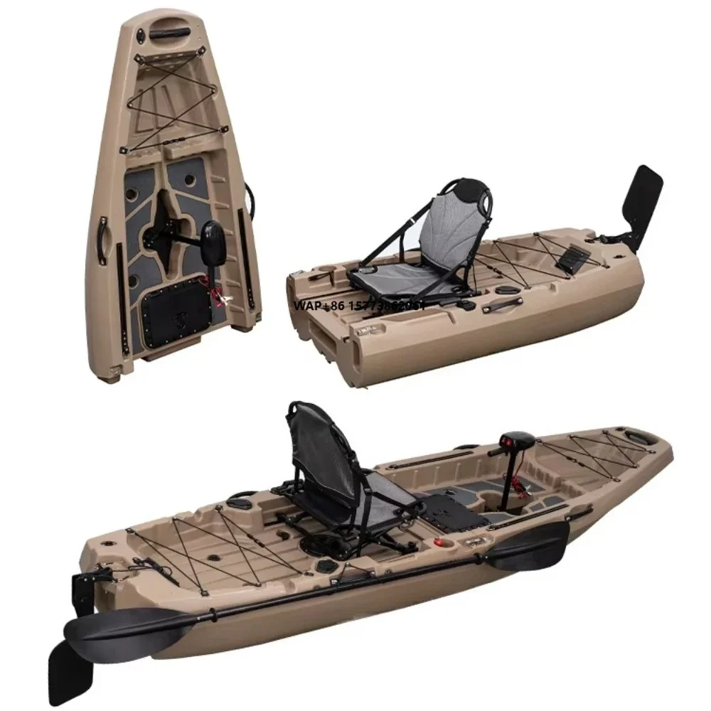 9.5FT Fishing Pedal Kayak Lldpe Plastic 2 Section Detachable Kayak
