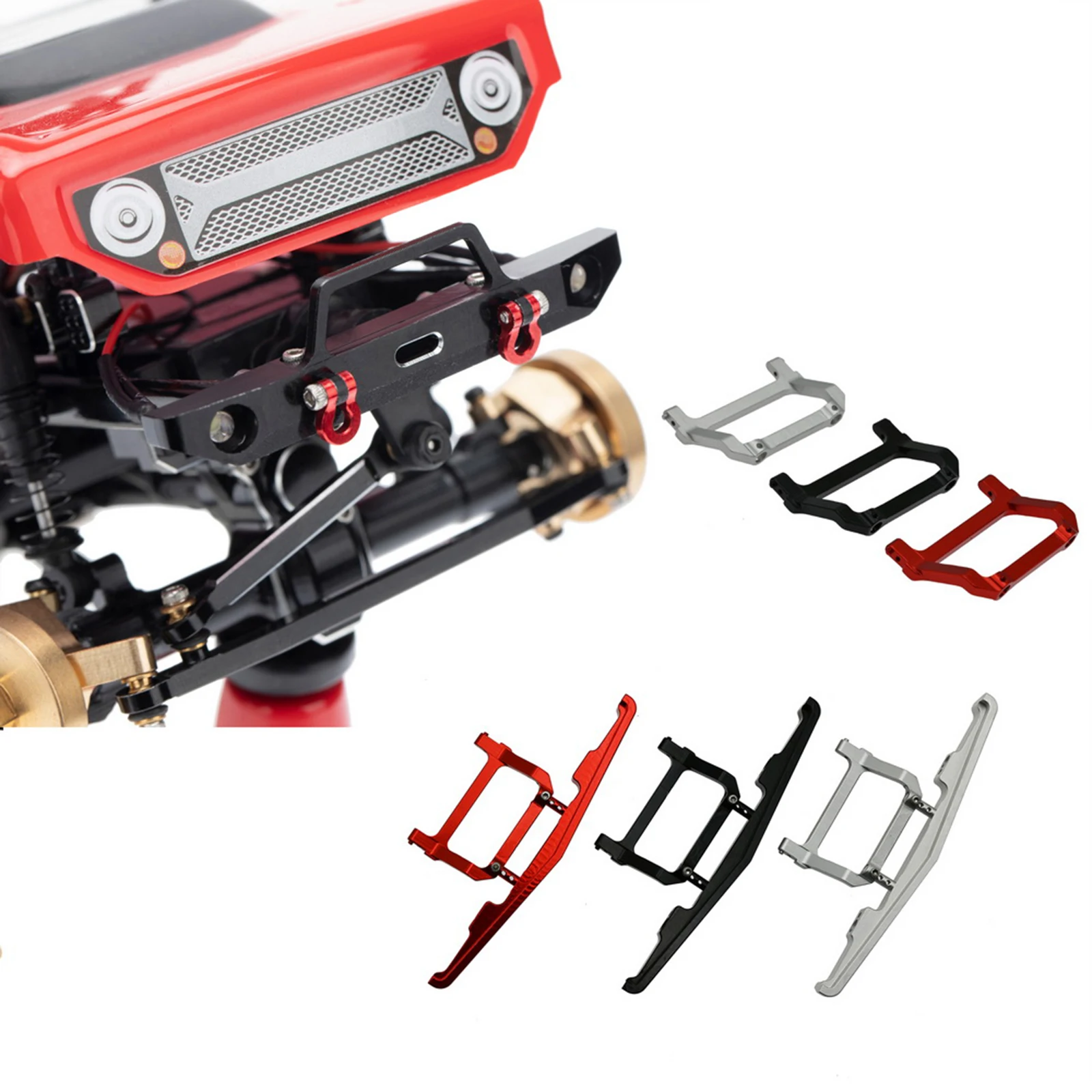 RC Upgrade Metal Front Bumper Connect Bracket for Axial SCX24 C10 AXI00002 1: 24 Scale RC Crawler Model Car DIY Assembly Parts