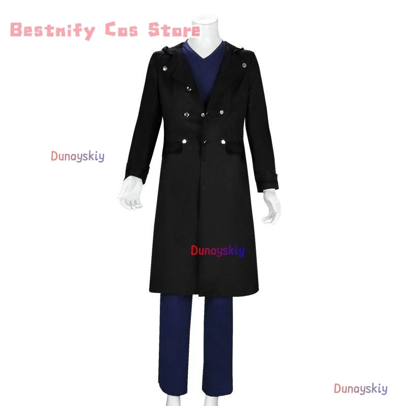 زي تنكري أنيمي للرجال من Shigaraki Tomura زي خندق عباءة سترة رجالي بدلة موحدة ملابس أنيمي شعر مستعار أحذية دعامة الأدوار-pla