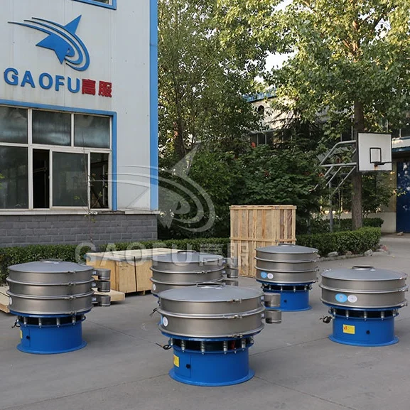 Animal Manure Industrial Screening Machine Stainless Steel Round Vibrating Screen Separator Sieve with Capacity 3-5 T/H