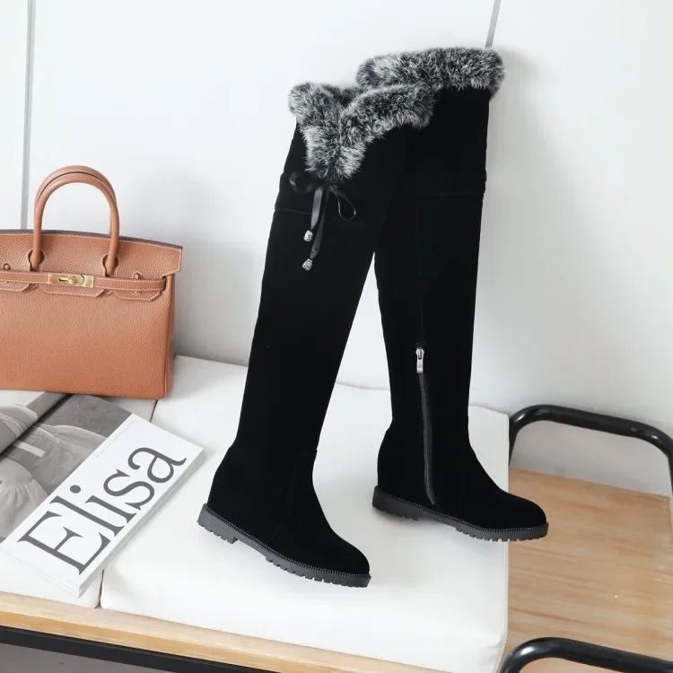 Big Size thigh high boots knee high boots over the knee boots women ladies boots shoes woman winter boots women