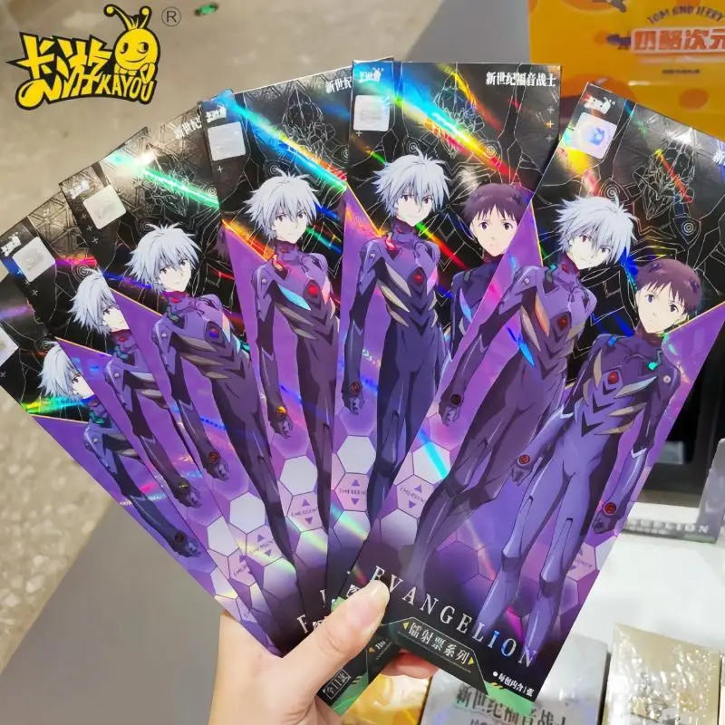 

KAYOU Оригинальная коллекционная карточка-билет Neon Genesis Evangelion EVA Аска (новая театральная версия) с лазерным голографическим покрытием, подарок для мальчика