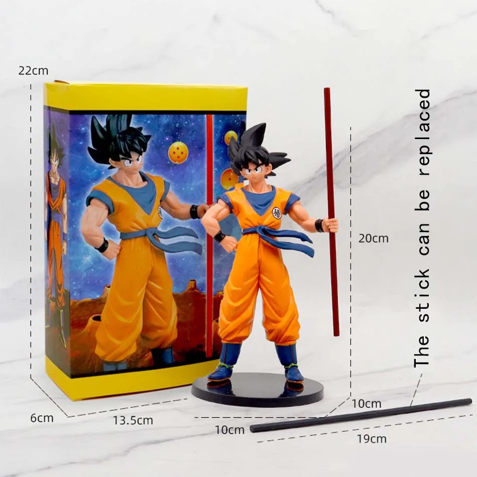 Venda quente dragon ball son goku super saiyan anime figura goku dbz figura de ação modelo presentes estatuetas colecionáveis para crianças