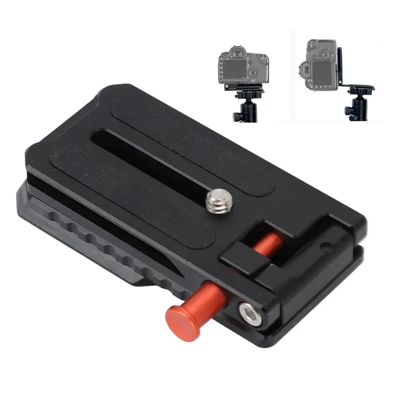 AC57-Camera Quick Release L Plate Vertical Horizontal Switching Camera L Bracket 1/4Inch Foldable For Mirrorless Camera