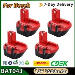 For Bosch BAT043 NI-MH 12V 3500mAh Rechargeable Battery For BAT043 BAT045 BAT046 BAT049 BAT120 BAT139 GSB Power Tool Battery