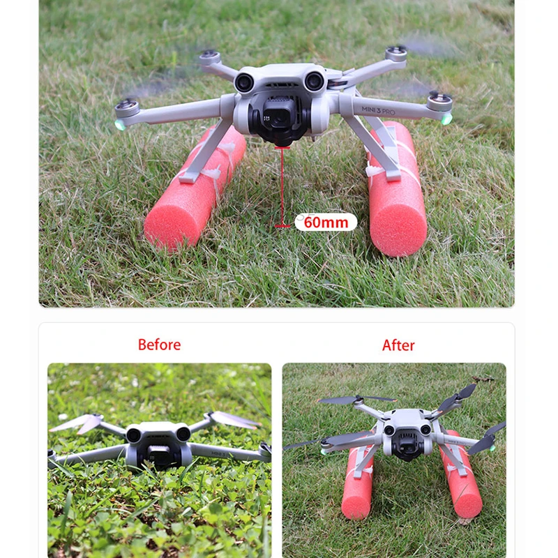 معدات الهبوط تعويم ل الطائرة بدون طيار ، مصغرة 3 برو ، الطفو عصا ل DJI Mini 4 برو ، العائمة عدة الملحقات