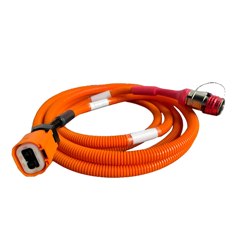 Customized High Temperature Resistant EV Air Conditioning Wiring Harness High Voltage Cable Assembly for New Energy Vehicles