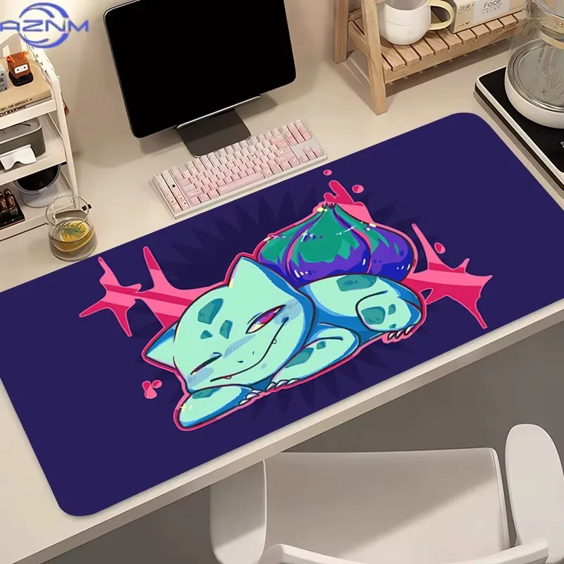 Pokemon Bulbasaur Multiple Styles Large Gaming Mouse Pad Anime Non Slip Rubber Desk Mat Keyboard Table Mat for Game PC Decor