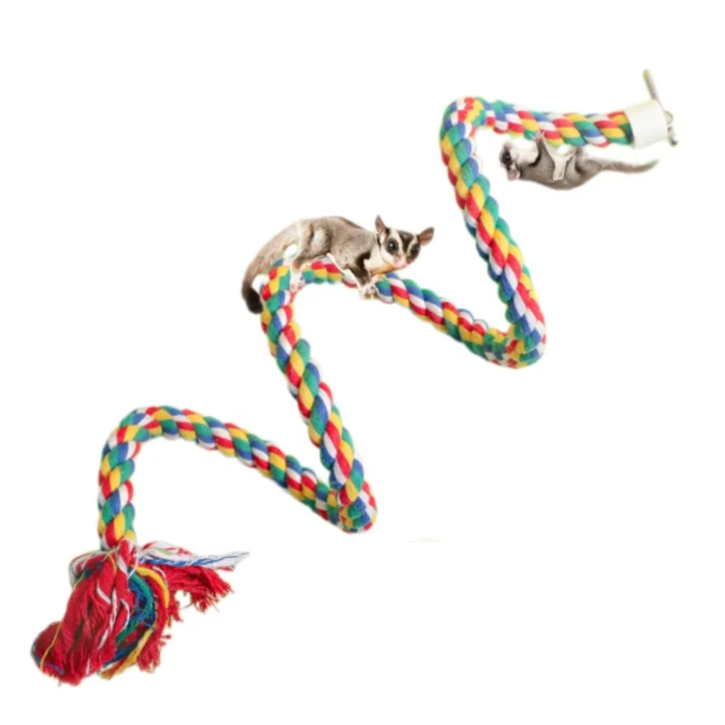Sugar Glider Toy Elastic Climbing Rope Hanging Sugar Glider Cage Accessory Swing Toy for Small Pets Guinea Pig Squirrel Gerbils view 2