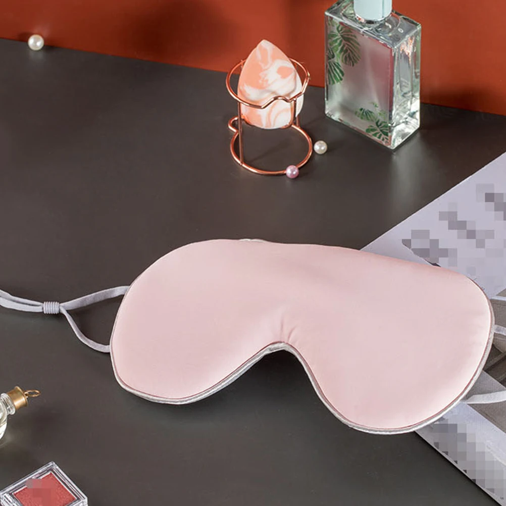 

Sleep Mask Silk Eye Travel Blindfolds Sleeping Blinder Cover Shadow Double-sided Spandex Student Patch