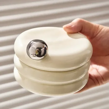 북유럽 미니멀리스트 스타일 세라믹 링 재떨이 담배 케이스, 거실 장식, 흡연 액세서리, 남자 친구를 위한 패션 선물 