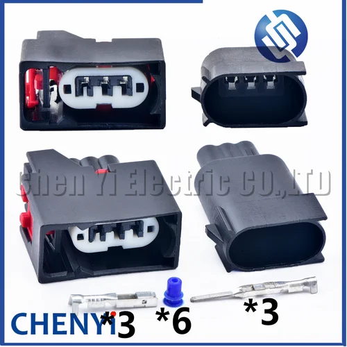 Conector de luz de señal de giro delantera para coche de 3 pines 7287-0959-30 7287-0958-30 para JEEP Wrangler JK 2007-2018 Jk 68065016 AB