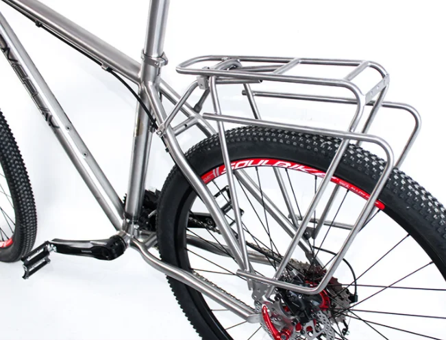 Titanium Rear Bicycle Luggage Rack Shelf Support & Bag Carrier For Road Bike MTB With Over 100kg Load Capacity