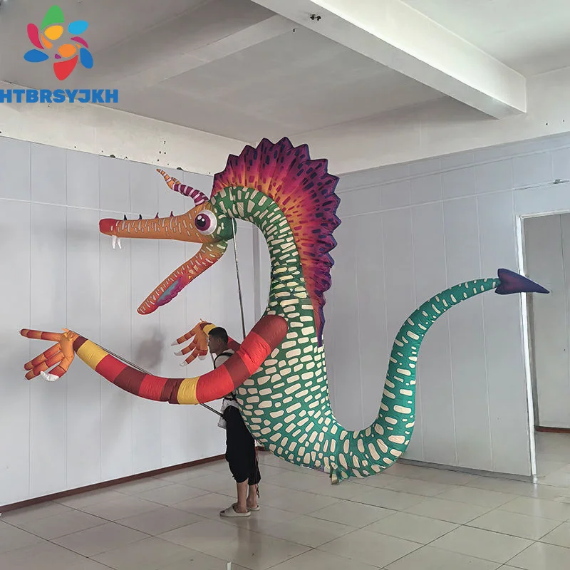 

Inflatable mobile cartoon human-backed dragon costumes, inflatable monsters, outdoor street parade performances