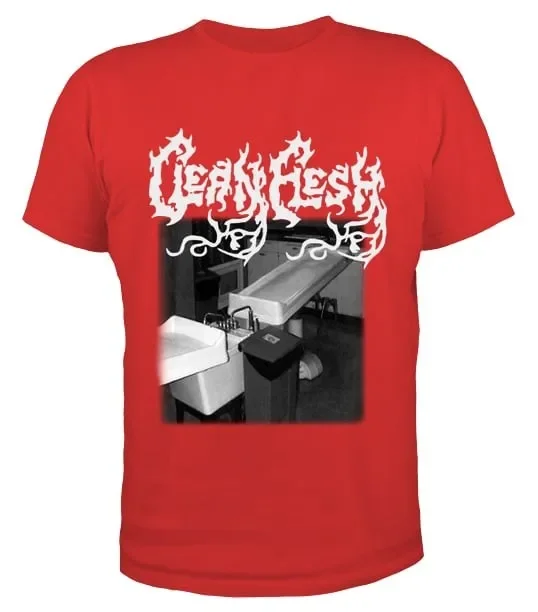 Clean Flesh XL RED Shirt, Devourment,Erotic Incisions,Mortician,Disgorge,Morgue