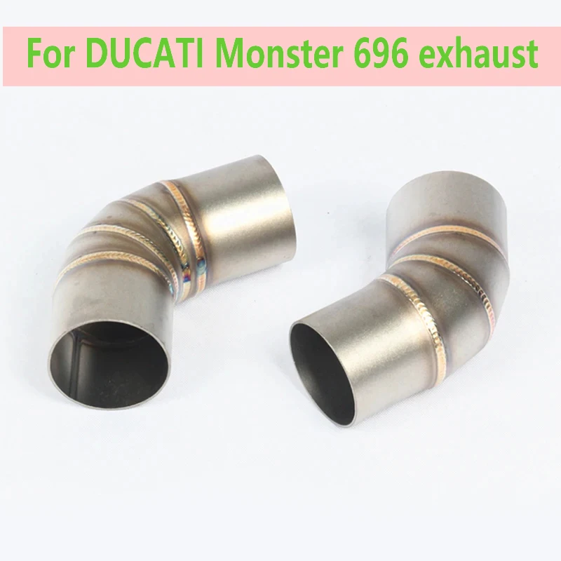 

For DUCATI Monster 696 exhaust Motorcycle exhaust link pipe 2008 to 2014 Monster 796 795 2010-2014 796 exhaust