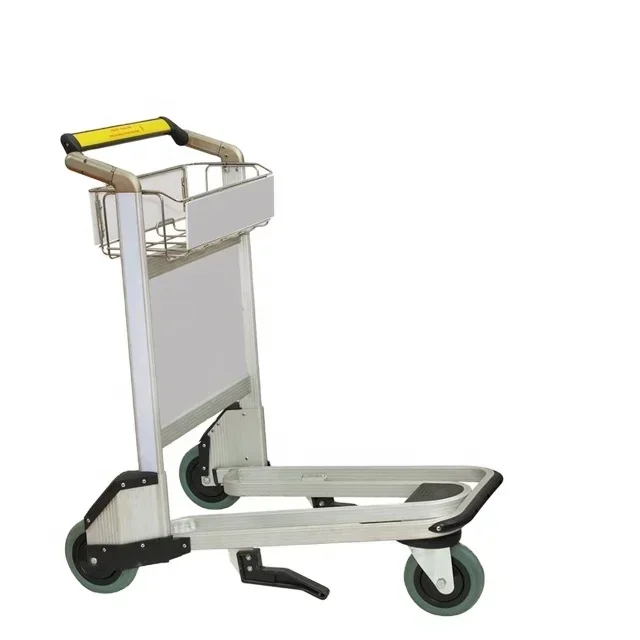 High Quality Airport Passenger Luggage Trolley With Hand Brake For Baggage