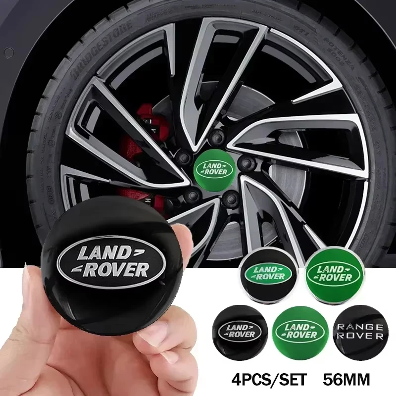 Adesivos de Centro de Roda de Carro de 56mm para Land Rover Range Rover 2 3 4 Vogue Velar Sport Evoque Freelander 1 Defender