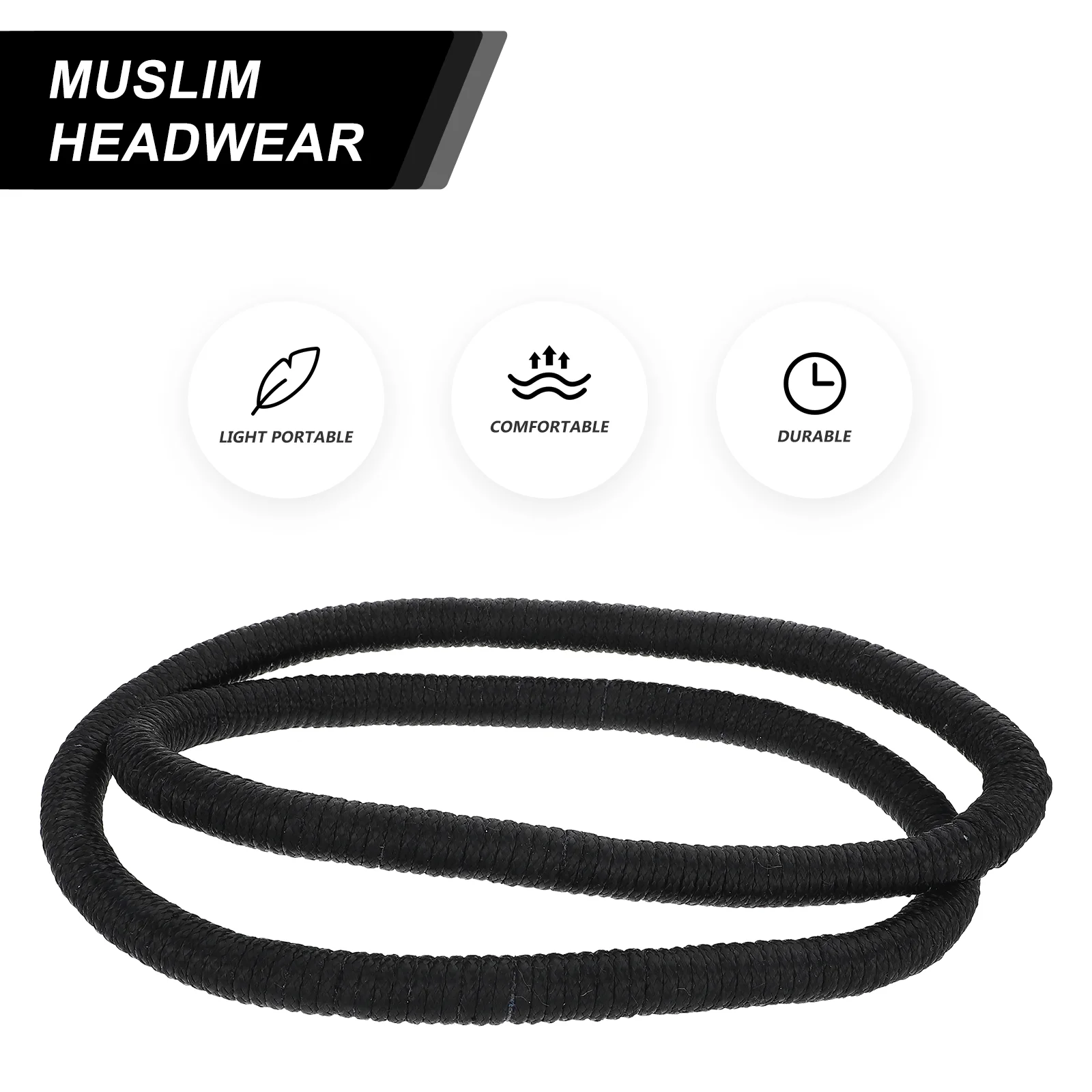 Men's Headband Light Headscarf Hot Weather Saudi Arabia Kerchief Turban for Muslim Special Dubai Pu Polyester Business Use