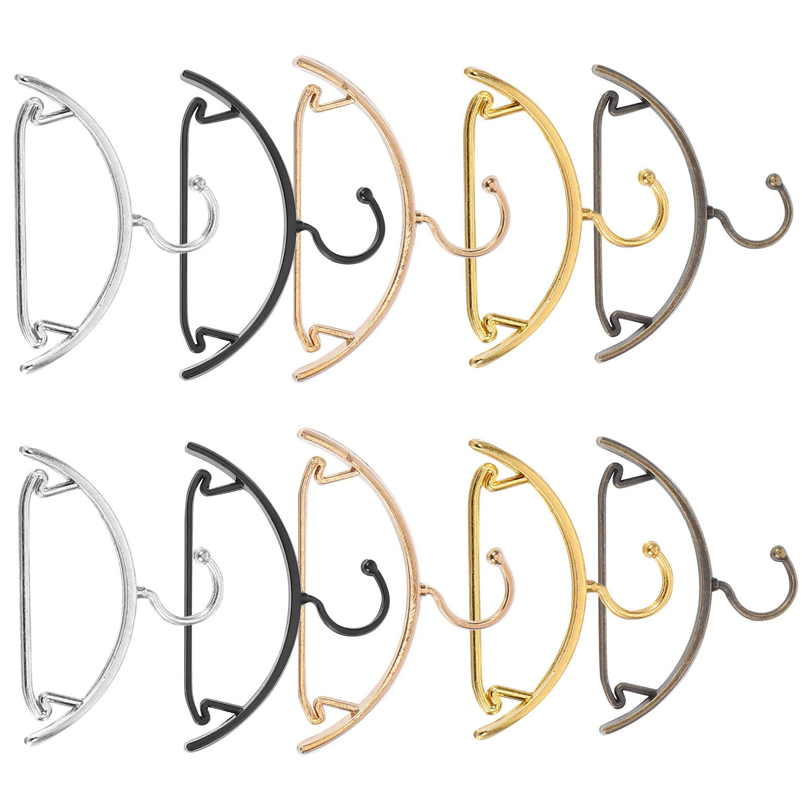 

10 Pcs Hanger House Dollhouse Miniature Accessories Baby Clothes Metal Rack Hangers