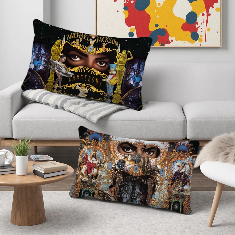 Rectangle Pillow Singer Case Dangerous Printing Bedside Sofa Room Home Bad M-michael Jackson Decoration Pillowcase
