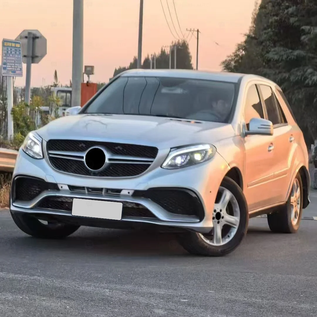 Perfect Fit Body Kit ML W164 Upgrade To W166 GLE63 With Hood Grille Diffuser Tip Bumper PartsFull Car Body Kit Car Parts