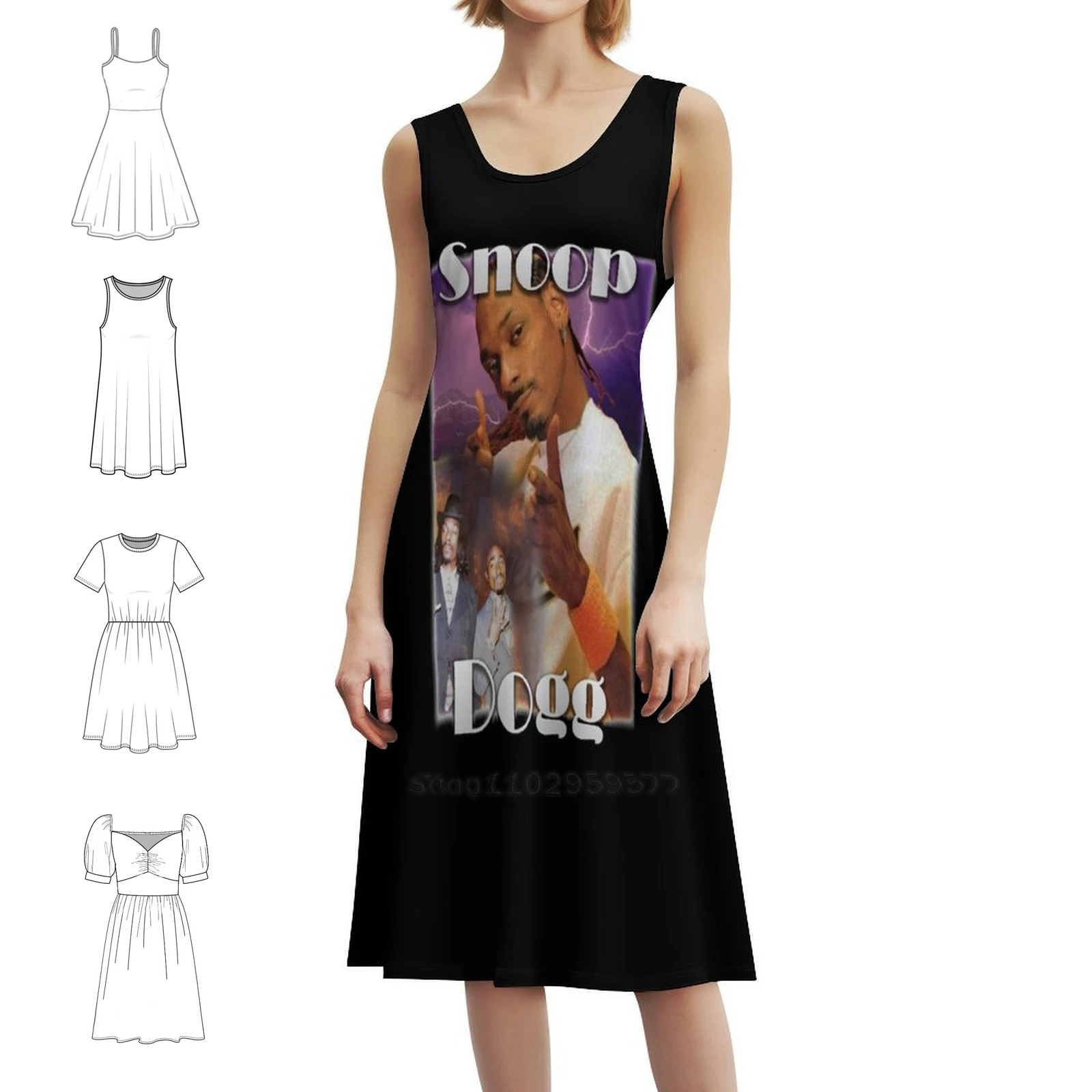 

Плакат, альбом, трендовый рэпер, знаменитое винтажное богемное платье с пышными рукавами или варианты без рукавов для женщин, платье для мужчин, знаменитая музыка