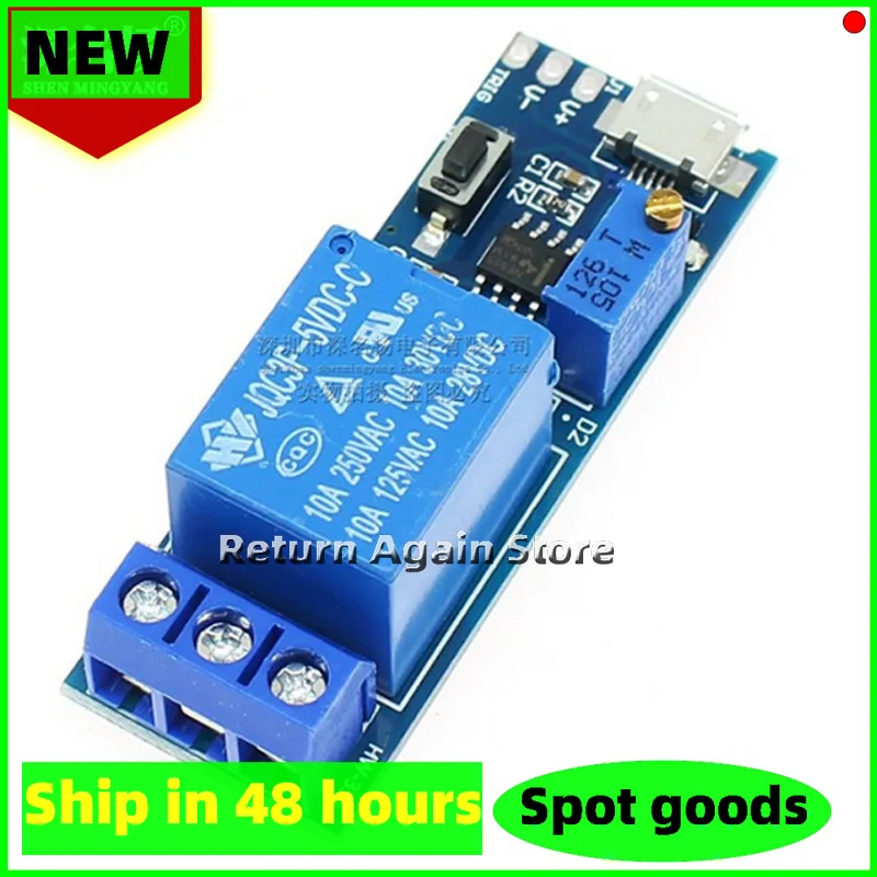 Wide Voltage 5V-30V Trigger Delay Relay Module Timer Module, Delay Turn-on & Delay Switch