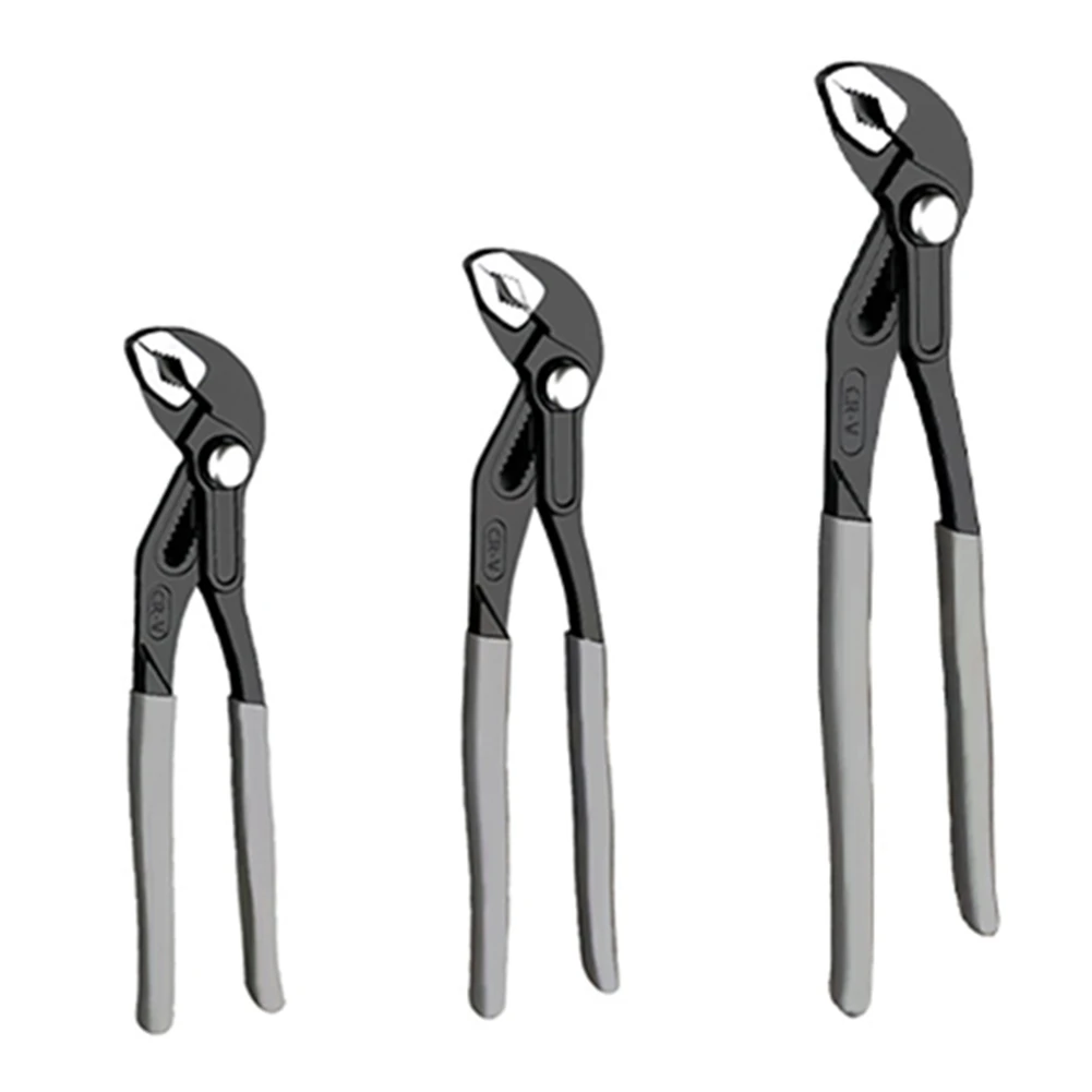 

A59Z-3PCS 7/10/12 In Water Pump Pliers Multifunctional Universal Plumbing Pliers Adjustable Open Pipe Pliers Maintenance Tool
