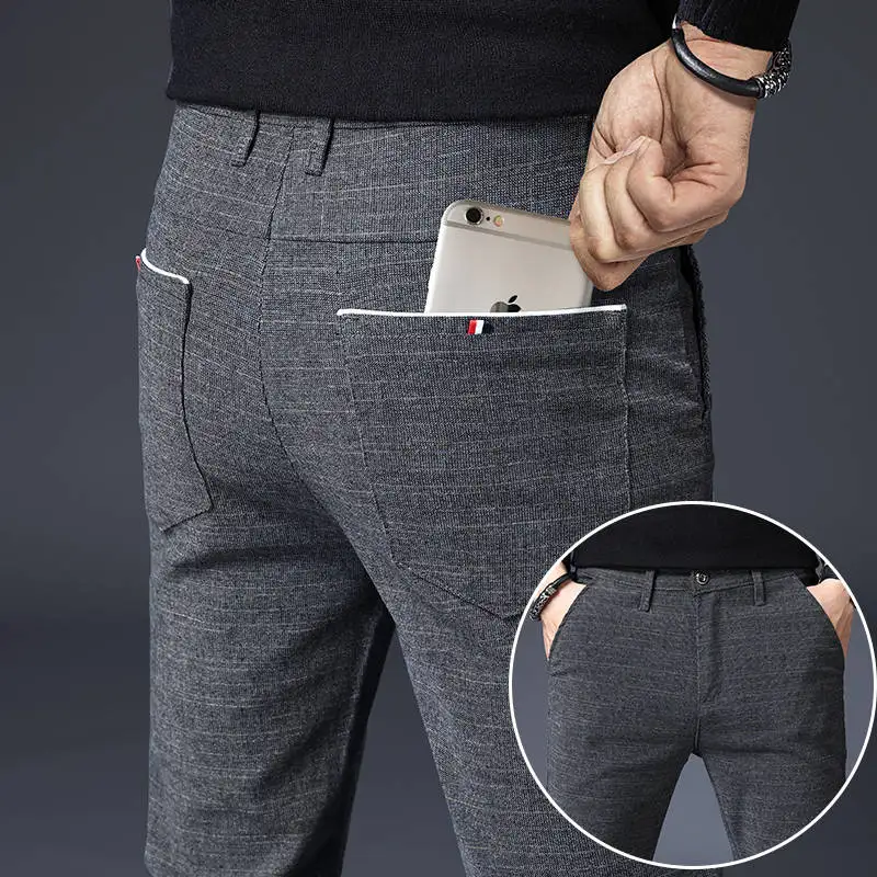 Pantaloni lunghi larghi casual da uomo per tutte le stagioni Pantaloni coreani slim dritti a tubo M primavera autunno versatili