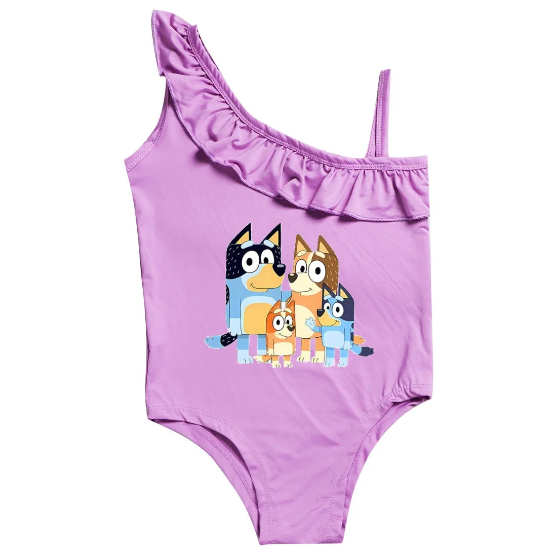 Cartoon Blueyed Swimsuit Cute Girls Bingoes One-piece Bathing Suit Summer Swimming Set Beach Wetsuit Pool Party Clothing Gifts