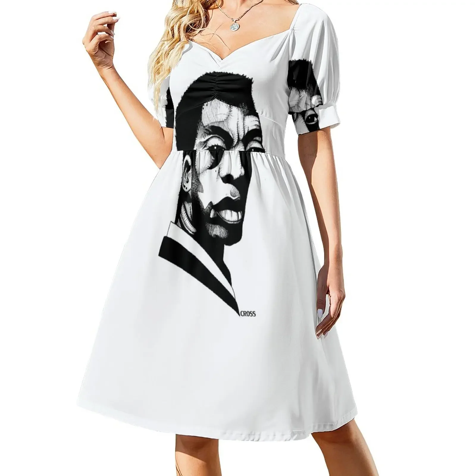 

not your negro Short-Sleeved Dress bandage dress summer dress woman 2025 women's evening dresses