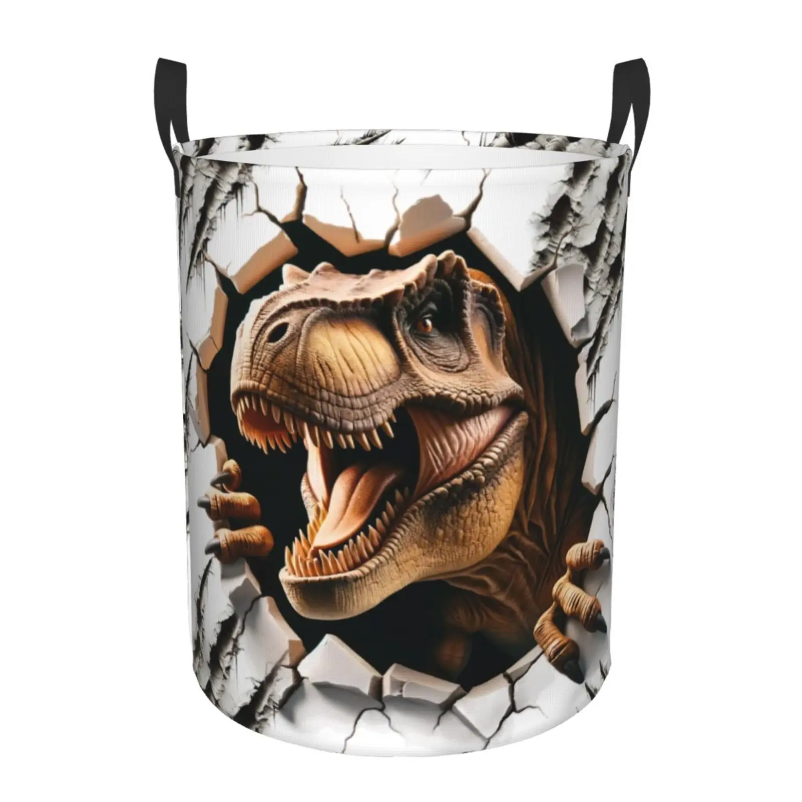 T Rex Print Dirty Laundry Basket Bathroom Accessories Portable Baskets for Bedroom Storage Organizer Toy Foldable Organization